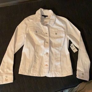 White lightweight denim jacket M